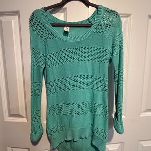 Women's Teal Knit Sweater